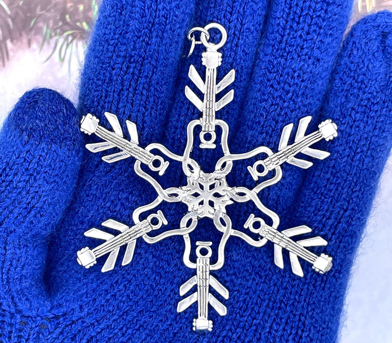 Guitar SnowWonders® Snowflake Ornament/Pendant, SW5621