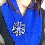 Hairdresser SnowWonders® Snowflake Brooch, (SWP6) Scottish Thistle Jewelry