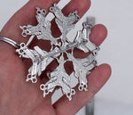 Hairdresser SnowWonders® Snowflake Brooch, (SWP6) Scottish Thistle Jewelry