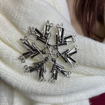 Hairdresser SnowWonders® Snowflake Brooch, (SWP6) - Shop Palmers