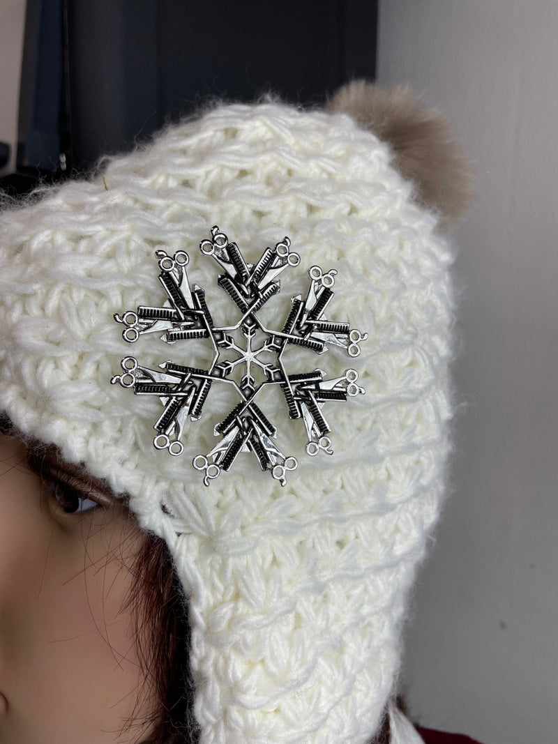 Hairdresser SnowWonders® Snowflake Brooch, (SWP6) - Shop Palmers