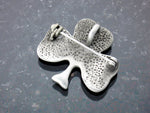 Hand Brushed Shamrock & Trinity Pin/Pendant (RPEW37)