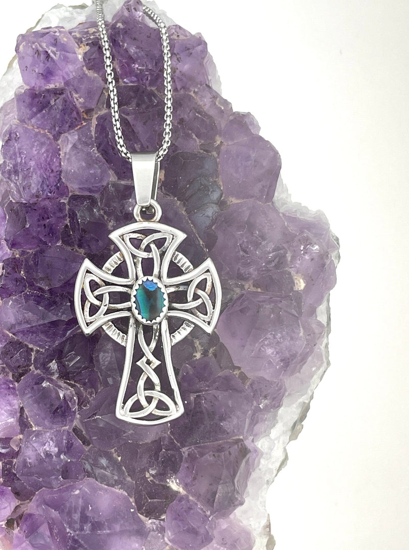 Handmade Regal Trinity Stone Celtic High Cross (HMSTONE-S352) - Shop Palmers