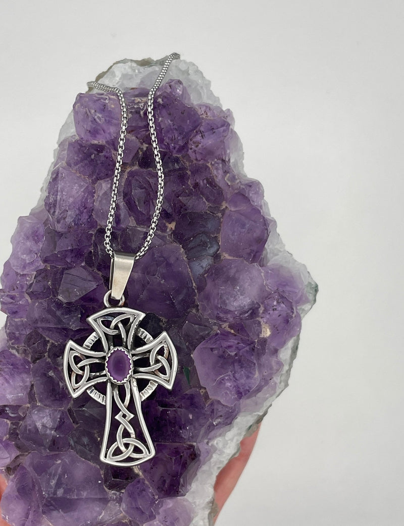 Handmade Regal Trinity Stone Celtic High Cross (HMSTONE-S352) - Shop Palmers