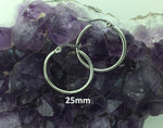 High Polished Hoop Earrings (S309)