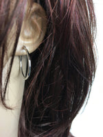 High Polished Hoop Earrings (S309)