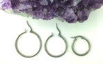 High Polished Hoop Earrings (S309)