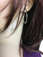 High Polished Hoop Earrings (S309)
