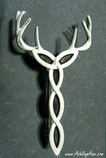 Kilt Pin,Celtic Royal Trinity Stag Kilt Pin, JPEW7014