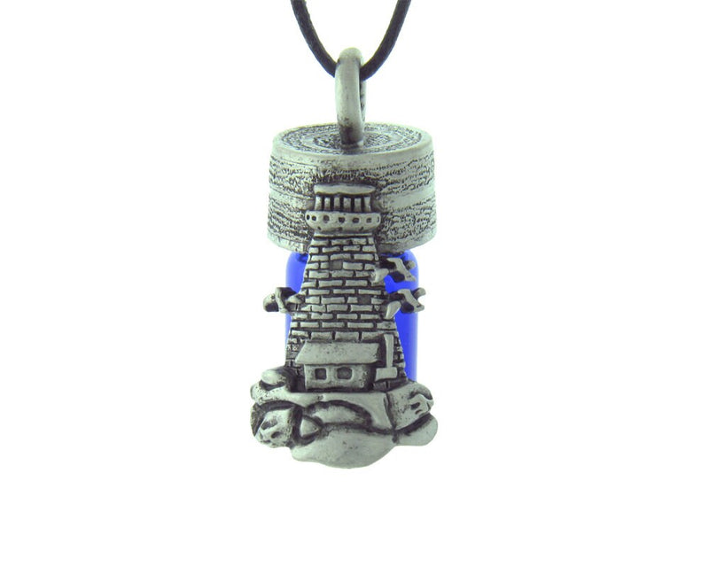 Lighthouse Essential Oil Bottle Necklace Keepsake Bottle, PEW6036