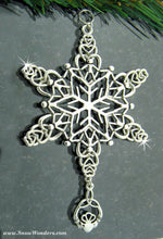 My Celtic Family Trinity Claddaugh SnowWonders® Snowflake Ornament,(6051), Trinity Claddagh Celtic Ornament, family Ornament