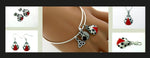 Lady Bug adjustable Charm Bracelet