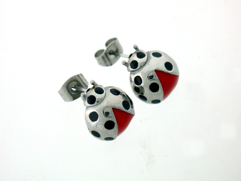 Lady Bug Post Earrings (s239)