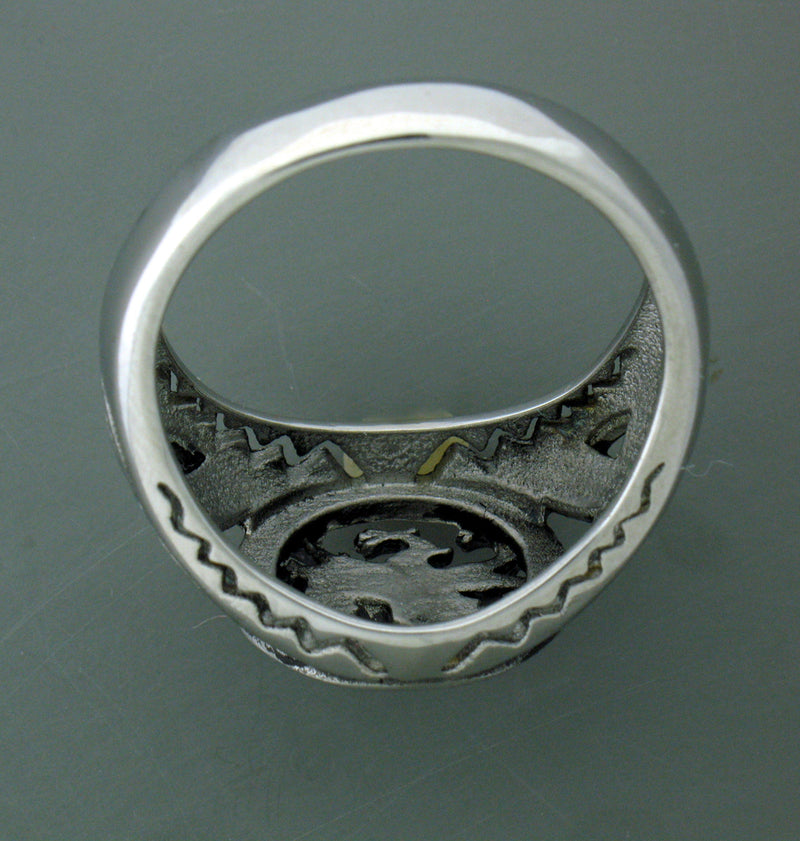 Men's 316L Stainless Steel Welsh Dragon Ring (S234)