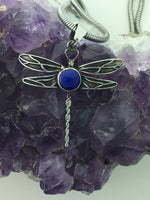 Lapis Lazuli Ribbon of Life Dragonfly (HM104)