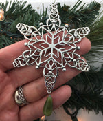 My Irish Family Connemara Heart SnowWonders® Snowflake Ornament,(famconnemara)