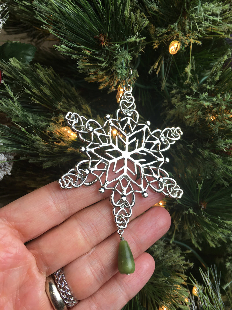 My Irish Family Connemara Heart SnowWonders® Snowflake Ornament,(famconnemara)