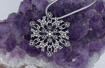 Necklace Scottish Thistle Snowflake Necklace SnowWonders Snowflake Pendant, (SWJ1)