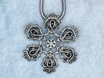 Necklace Scottish Thistle & Luckenbooth SnowWonders® Necklace Snowflake (SWJ3)