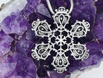 Necklace Scottish Thistle & Luckenbooth SnowWonders® Necklace Snowflake (SWJ3)