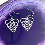 Motherhood Celtic Knot Earrings (S348) Irish Scottish Mother knot