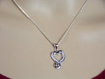 Infinity Heart Sterling Silver Necklace (CSS5) - Shop Palmers