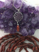 Ireland Cork Red Marble Wings of an Angel Necklace, (HM119 ) Ireland Handmade