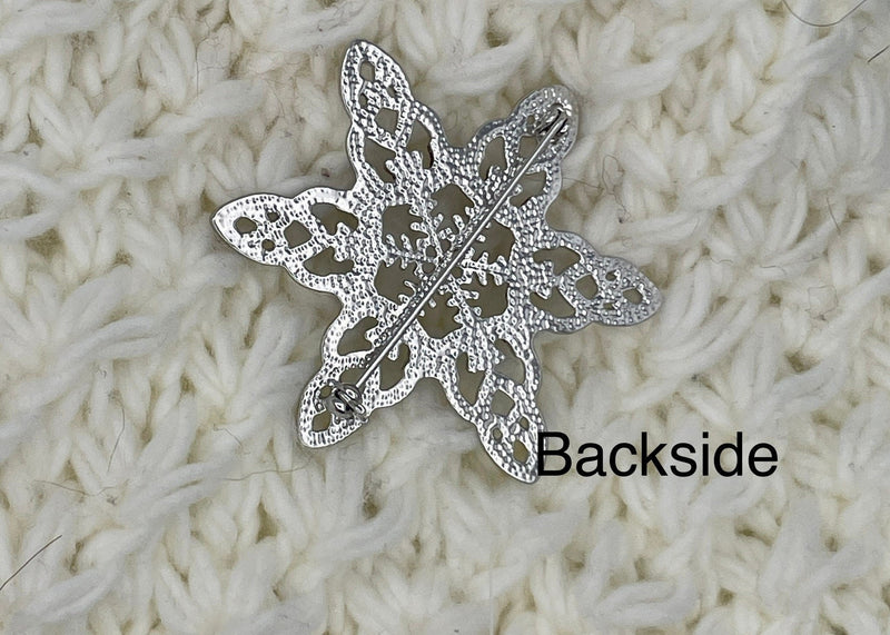 Irish Celtic Claddagh SnowWonders® Brooch (SWP3) Snowflake Jewelry