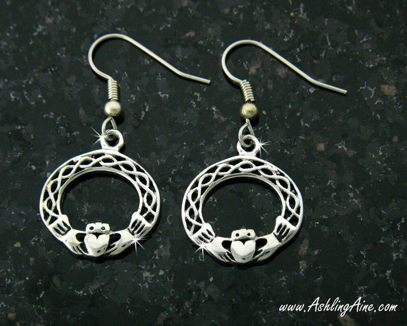 Irish Claddagh & Love knot Earrings (SNCH6Ear)