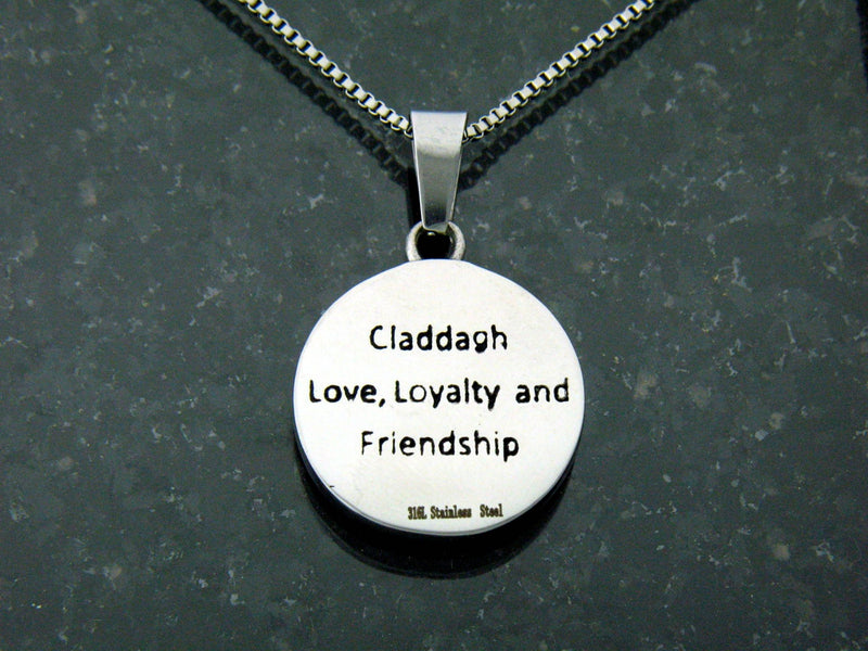 Irish CLADDAGH Necklace , Celtic Jewery, (S127)