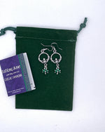 IRISH Claddagh & Shamrock earrings (HM172) Handmade - Shop Palmers