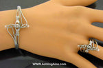 Irish Claddagh & Trinity Cuff Bracelet (S71)