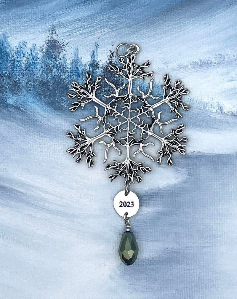 Limited Edition 2023 Crystal Family Tree SnowWonders® Snowflake ornament (SW6053Limitedcrystal - Shop Palmers