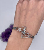 Modern "Take Me Home" Thistle & Trinity CUFF, (s382), Stainless Steel Bracelet, Thistle Celtic Jewelry - Shop Palmers