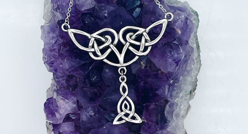 Mother and daughter Celtic Knot Necklace on 18" Chain (HM142) - Shop Palmers