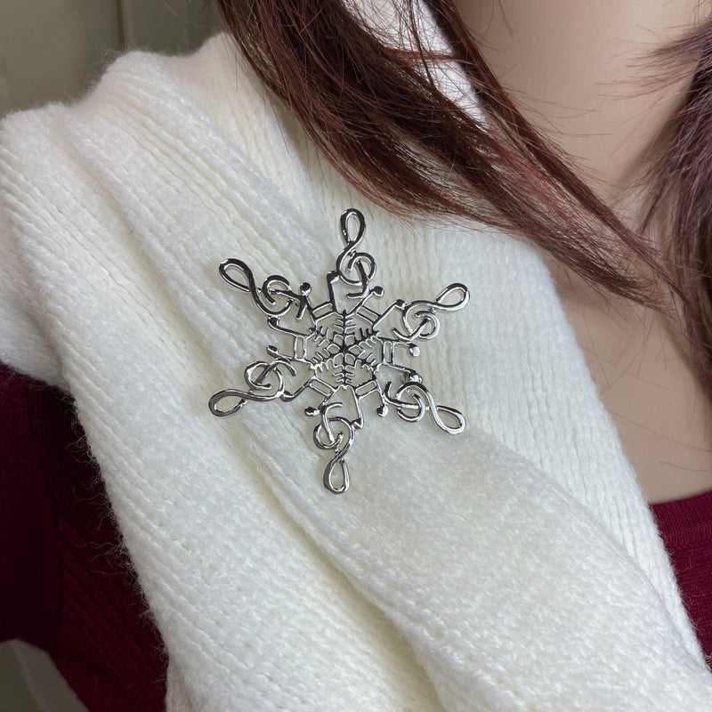 Music Snowflake SnowWonders® Brooch SWP9 - Shop Palmers