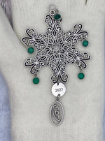 My Celtic Family Trinity Claddaugh SnowWonders® Snowflake Ornament, (JPEW6051) - Shop Palmers