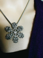 Necklace Scottish Thistle & Luckenbooth SnowWonders® Necklace Snowflake (SWJ3)