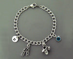 Personalized Irish Dance Charm Bracelet,(2DanceCB)