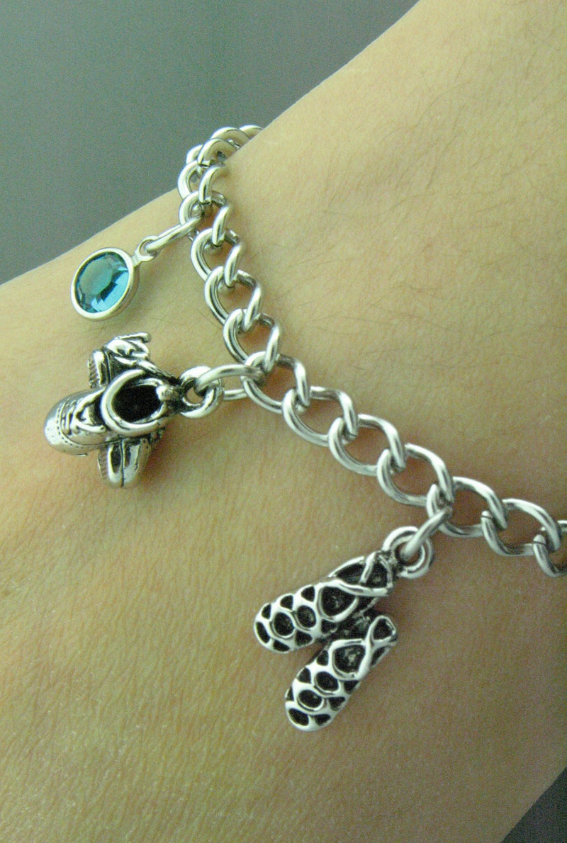 Personalized Irish Dance Charm Bracelet,(2DanceCB)