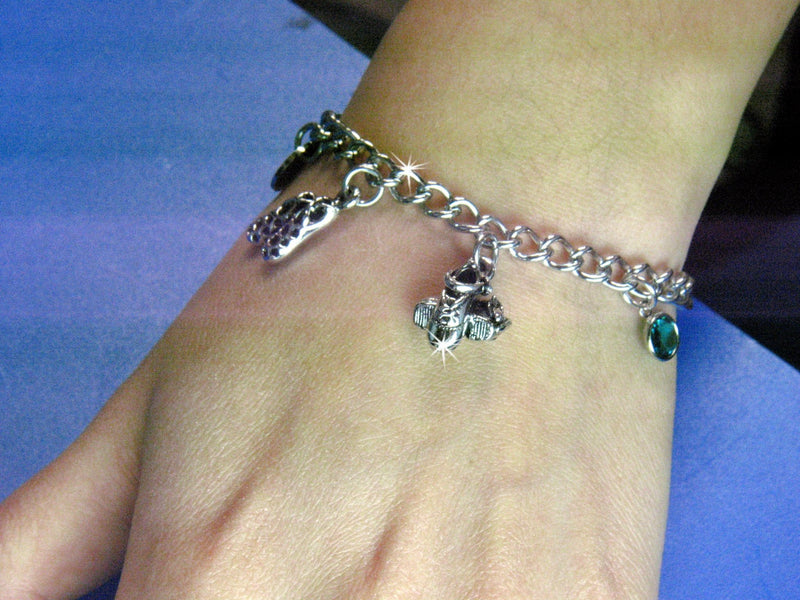 Personalized Irish Dance Charm Bracelet,(2DanceCB)