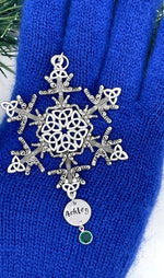 Personalized Limited Edition Irish Dance/Trinity SnowWonder® (6062limited2022) Snowflake Themed Ornament, Trinity ghillies shoes - Shop Palmers
