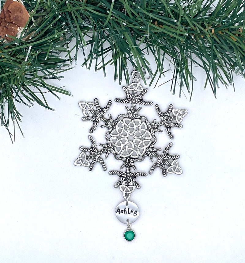 Personalized Limited Edition Irish Dance/Trinity SnowWonder® (6062limited2022) Snowflake Themed Ornament, Trinity ghillies shoes - Shop Palmers