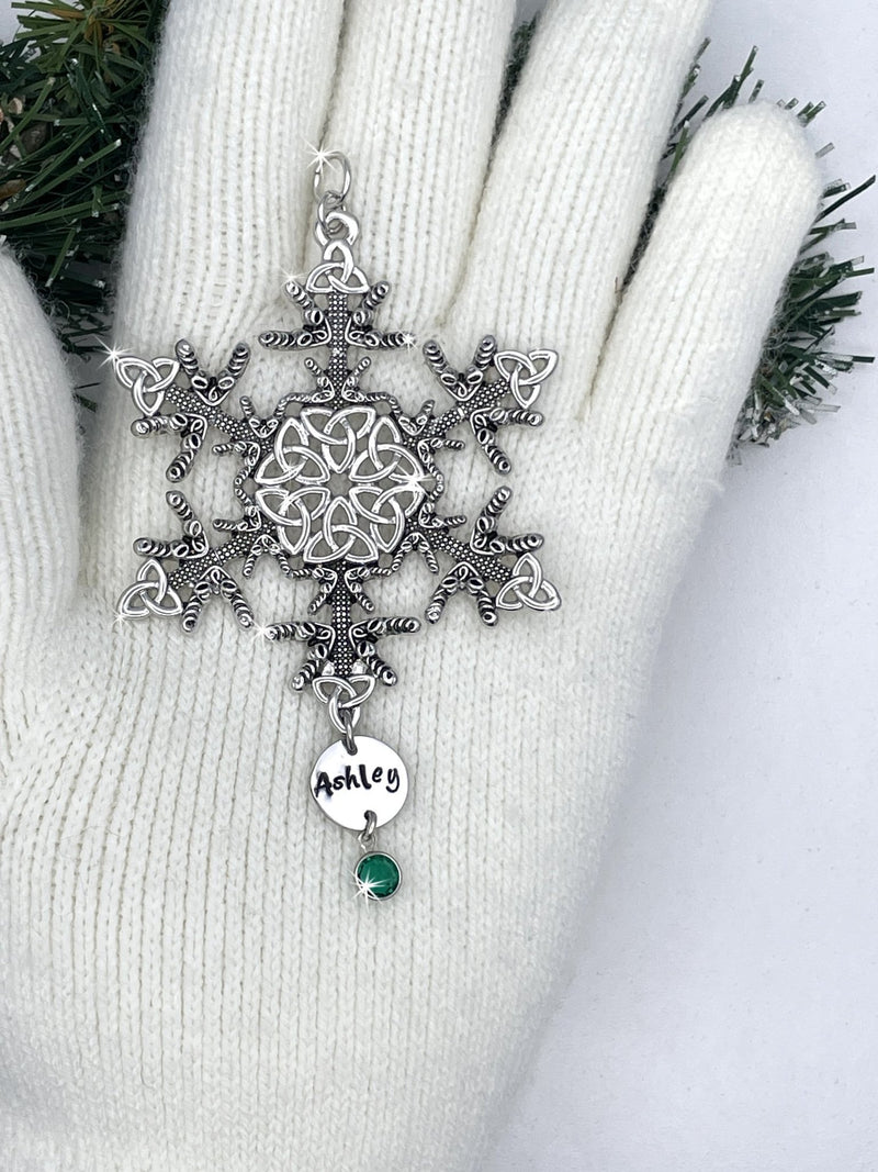 Personalized Limited Edition Irish Dance/Trinity SnowWonder® (6062limited2022) Snowflake Themed Ornament, Trinity ghillies shoes - Shop Palmers