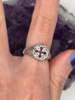 Petite Celtic FATHER & Daughter knot Ring (S368) Irish, Scottish, welsh - Shop Palmers