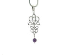 Reflections Emerald /Amethyst Celtic Heart &Trinity Pendant/Chain (HM9)