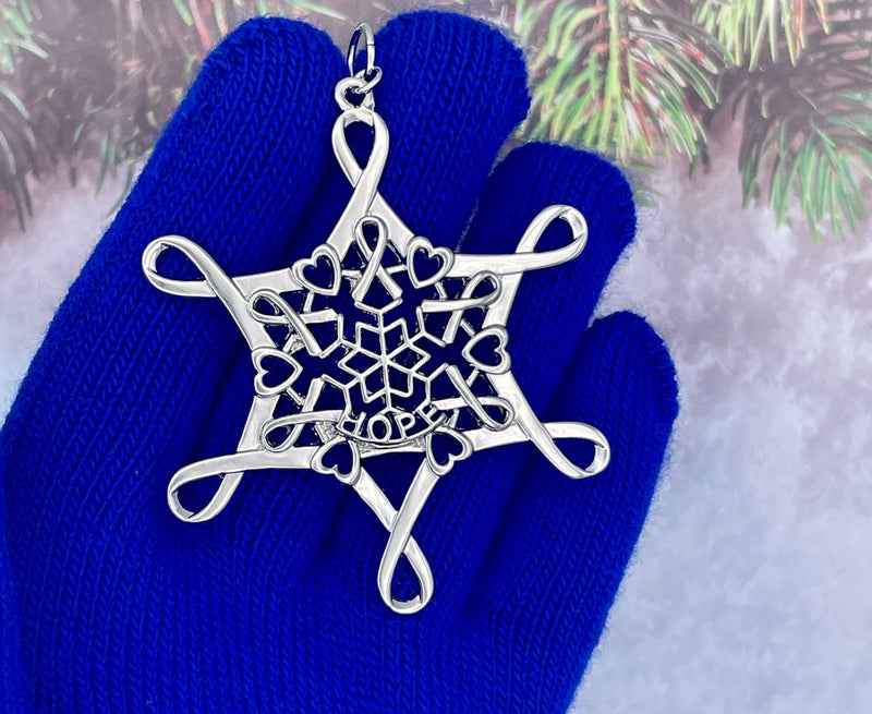 Ribbon Of Hope Snowwonders™ Snowflake Ornament (SW6055) - Shop Palmers