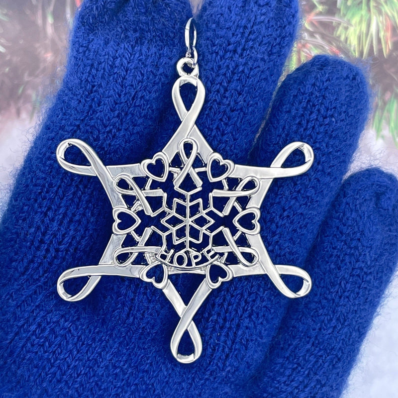Ribbon Of Hope Snowwonders™ Snowflake Ornament (SW6055) - Shop Palmers