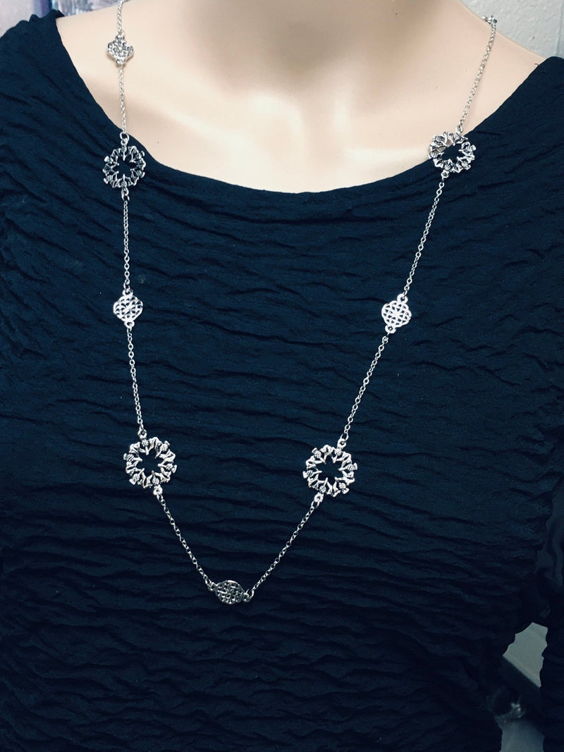 Scottish Thistle 36"Necklace (JPEW5994)