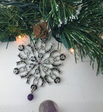 Scottish Thistle Amethyst SnowWonders® Snowflake Ornament/Pendant, (5233amethyst)